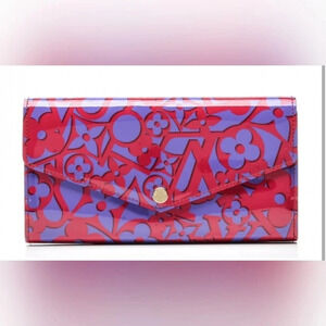 Louis Vuitton Patent Sweet Monogram Sarah Wallet Rose Indien